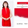 Chinese Red Embroidered Scarf