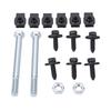 Front Leaf Spring Bracket Mounting Kit with Eye Bolts J Clips K00038 EB Replacement for Camaro Nova 1967 1981