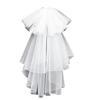 Bridal Veil Bride Mantilla Oversized Bowknot Double Layer Veil Elaborate Hair Accessory for Parties Proms Masquerade
