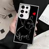 French Bulldog Black Desgin Shockproof Phone Case for Samsung Galaxy S26 Edge S25 Ultra S24 FE S23 Plus S21 Cover Anti Fall Fund