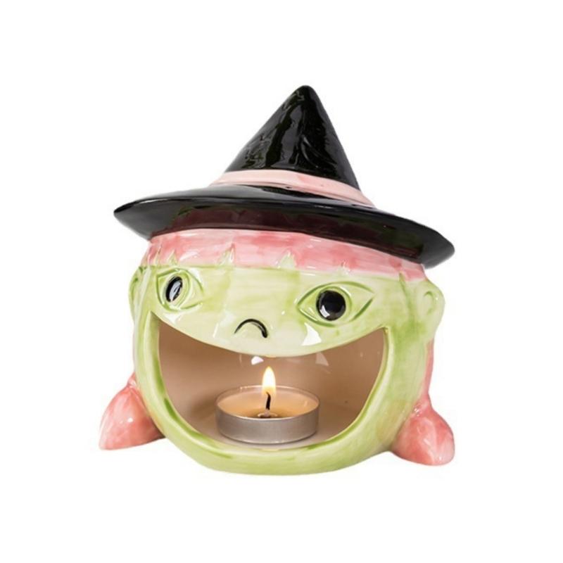 Halloween Candle Holders Tealight Votive Candle Holders with Grimaces,Pumpkin Lanterns Decorative Halloween Centerpieces