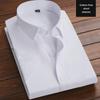 Men's Loose Long-Sleeve White Mourning Shirt for Performances