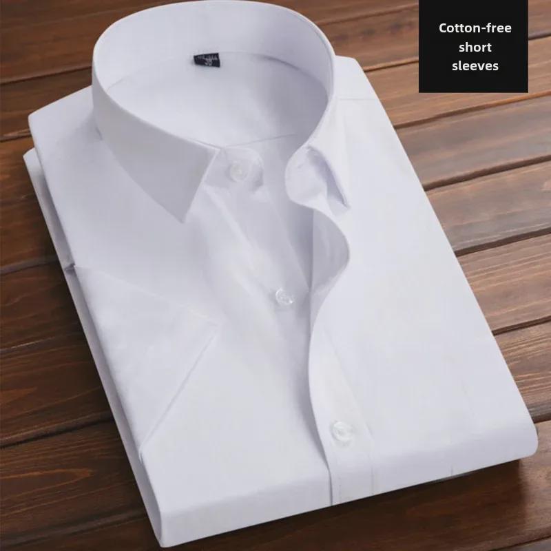 Men's Loose Long-Sleeve White Mourning Shirt for Performances