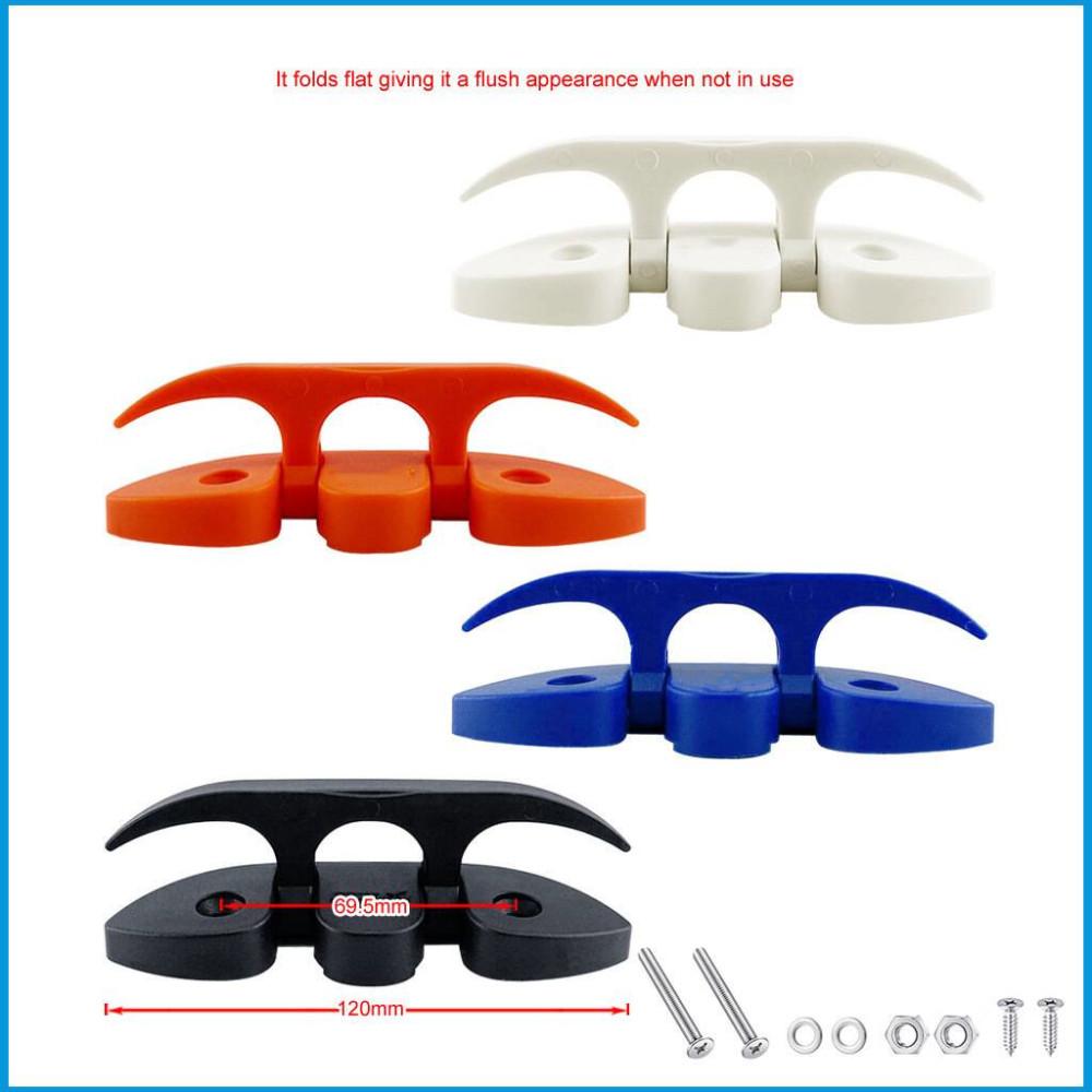 120mm Nylon Boat Flip Up Folding Pull Up Cleat Dock Deck Marine Hardware Line Rope Mooring Cleat Accessorie