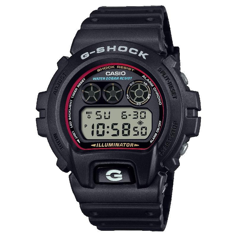 

Casio G-SHOCK Men s Resin 200M Water Resistant Shock Resistant Alarm Quartz Watch DW-6900RL-1 чёрный