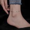 Square Cube Anklet Women's Leisure Niche Design Light Luxury Versatile Simple Foot Jewelry
