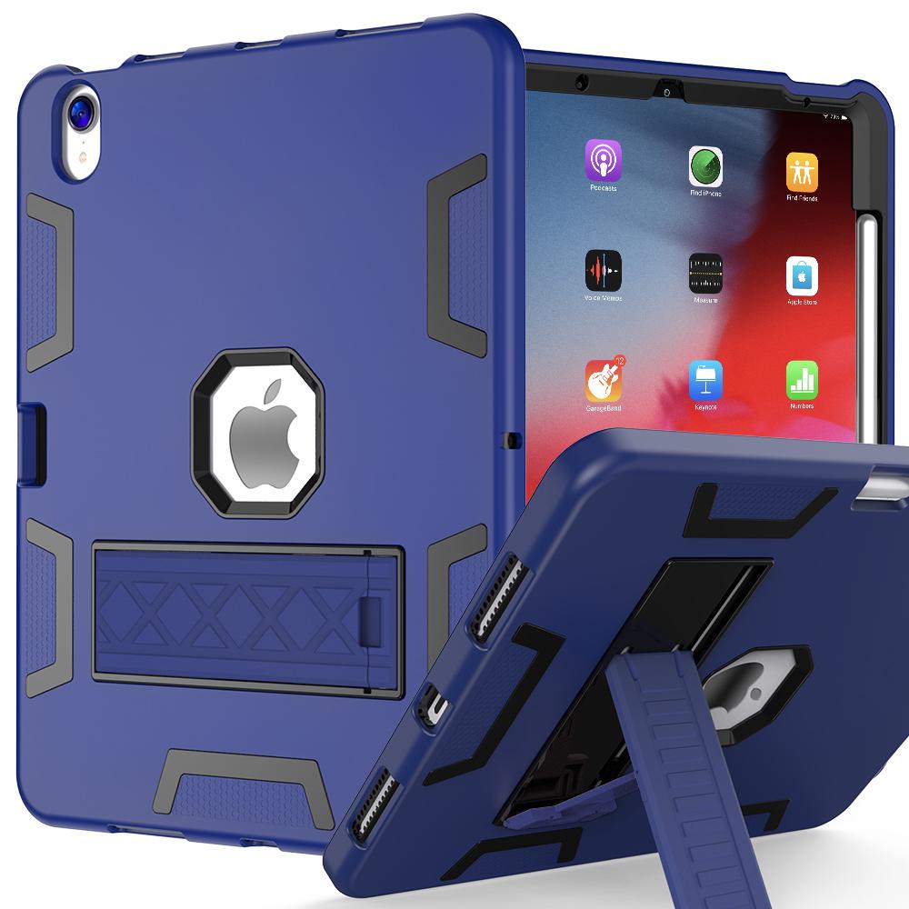 For iPad (2025)/iPad 10.9 (2022) Case Silicone+PC Kickstand Tablet Cover with Pencil Holder