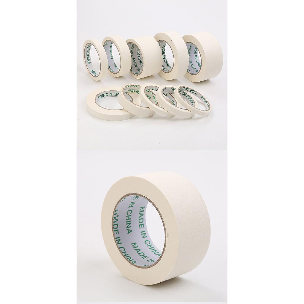 Masking Tape White Color Sealing Self Adhesive Tape Car Painting Shelter Decoration Paper Tape Waterproof 20m / RollPinstriping Tape 3