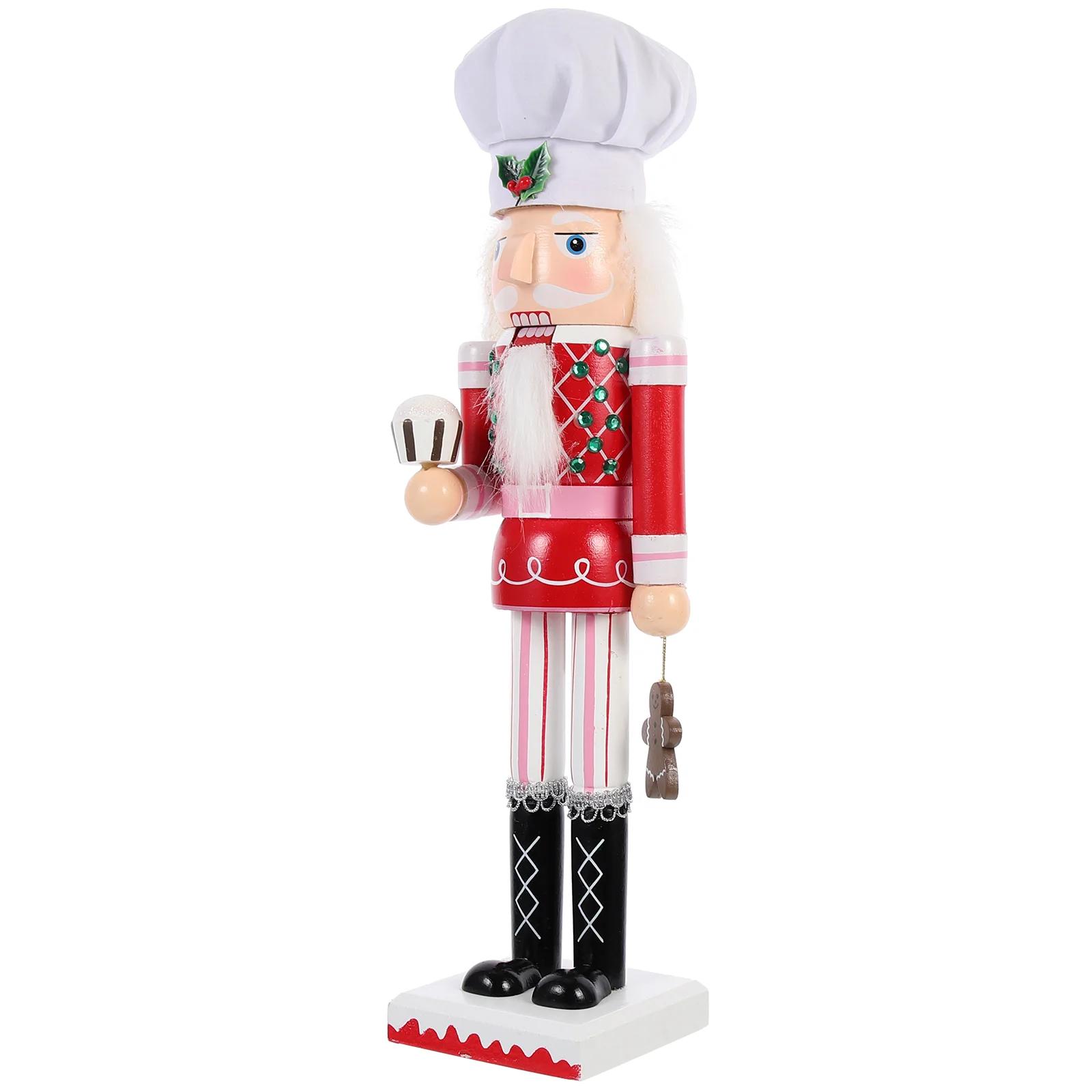 

Wooden Christmas Soldier Nutcracker nament Figurine Miniature Craft Decoration Xmas Home Decor Gift Idea Statue Toy Artwork красный