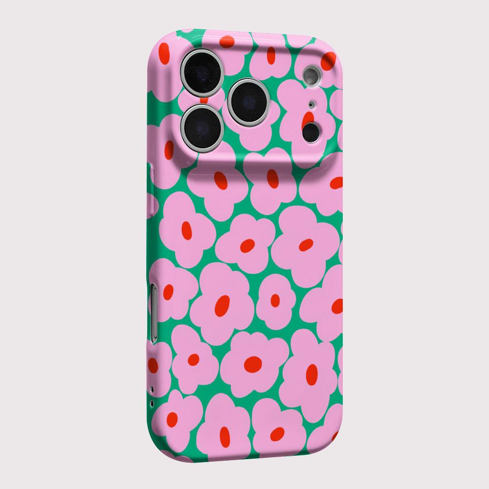 Luxury Clmj Swag INS Flower Phone Case for iPhone 17 16e 16 15 14 13 12 11 Air Pro Max XS XR Plus Glossy Film Hard PC Cover