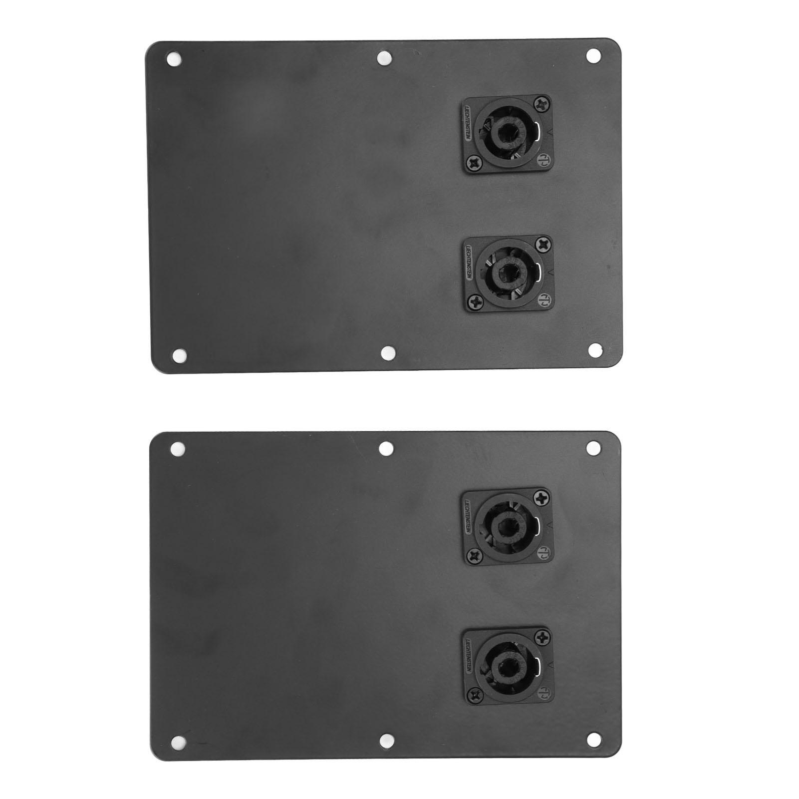 

2Pcs Speaker Cabinet Jack Plate Double Cannon 6 Inch‑18 Inch Stage Audio Wiring Board