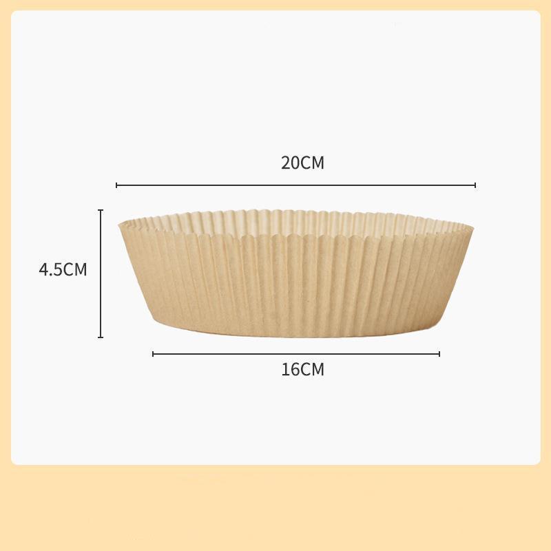 

Аерофритюрниця. Спеціальний лоток для паперу. Лоток для силіконового паперу. Круглий оліївбираючий паперовий лоток. Одноразовий лоток для домашнього паперу для випічки. коричневий