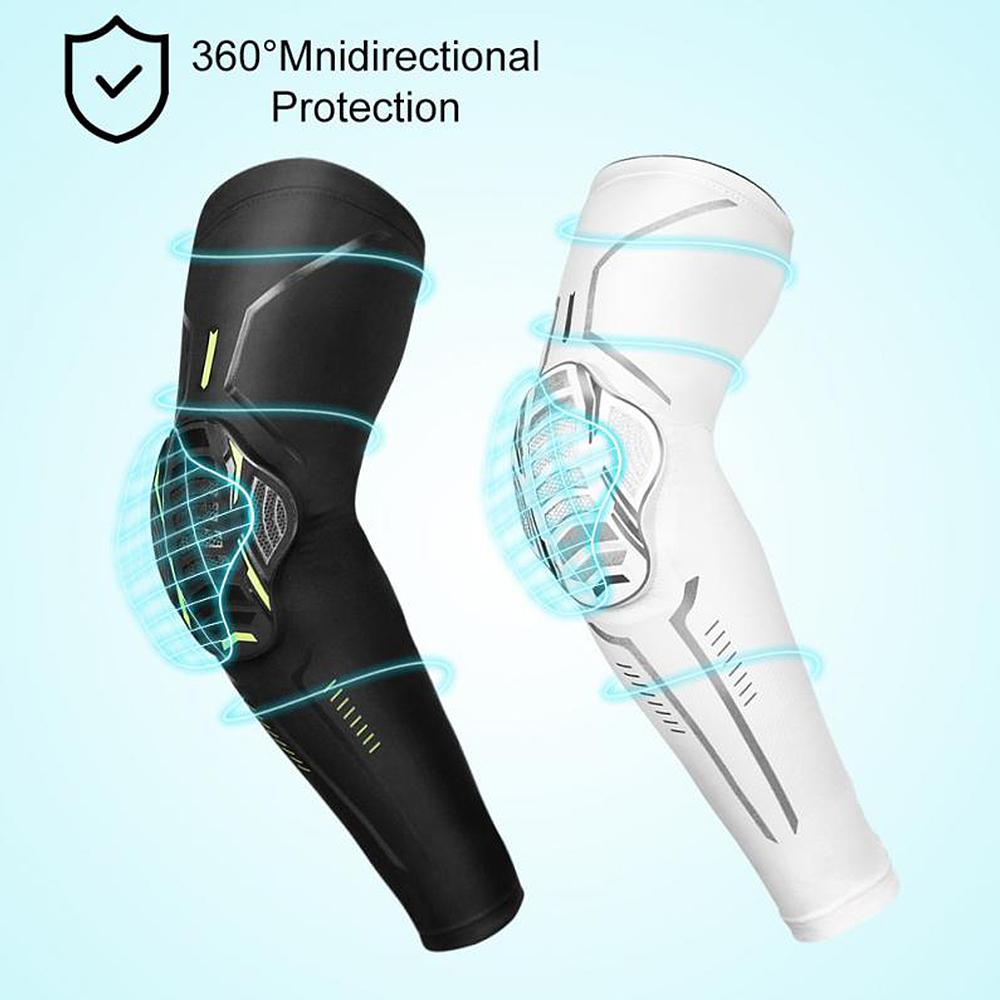 Bracetop 1Pair Sports Anti-Collision Elbow Pads Compression Arm Sleeves Protector Basketball Football Cycling Knee Support Guard