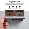 Portafoglio Magnetico in Pelle di Lusso Porta Cellulare Supporto Per iPhone 16 15 Plus 14 13 12 Pro Max 15Plus Antiscivolo Manicotto Blocco RFID Custodia Porta Carte di Credito/Identità
