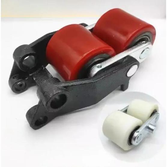 Manual Hydraulic Forklift Wheel Frame With Wheels 80x70mm For Noblift Hydraulic Pallet Truck Wheel Frame Nylon Wheel