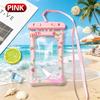 Waterproof Floating Phone Pouch Touch Screen Underwater Photography Dry Bag Cartoon Design with Lanyard for Beach Swim Dive Drif