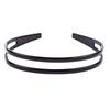 Hair Accessory Double Layered Hair Buckle Thin Headband Toothed Hair Hoop For Secure Fit Daily Wear