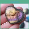 Captivating Madagascar Quartz Labradorite Natural Crystal Heart Pendant Decor For Unique Gifts