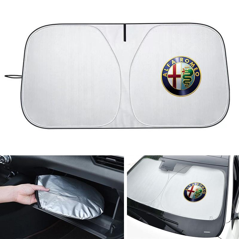 Dla Alfa Romeo Giulia Stelvio Giulietta 156 159 147 Mito Tonale GT Osłona Przeciwsłoneczna na Szybę Osłona Przeciwsłoneczna Ochronna Składana Blokuje Promienie UV