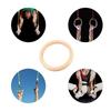 28/32MM Birch Fitness Rings Wooden Gymnastics Single Rings Fitness Home Gym Equipment Strength Training Gymnastics Equipment