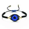 Boho Evil Eye Bracelets Handmade Braided Chain Lucky Jewelry Big Eye Trendy New Fashion Gifts for Women