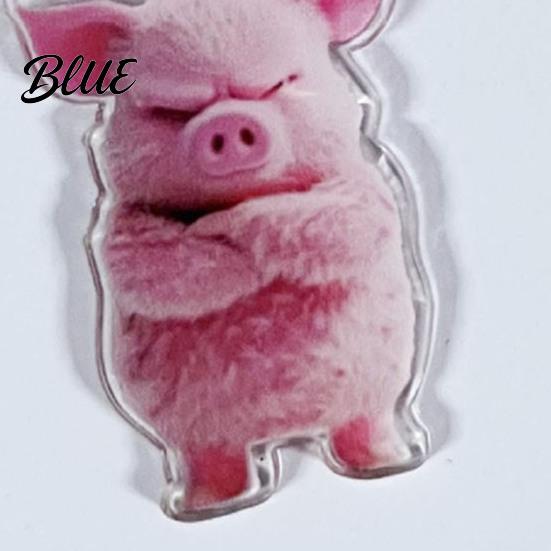 Charming Animal Jewelry Pink Pig Dangle Earrings 2D Acrylic Charm