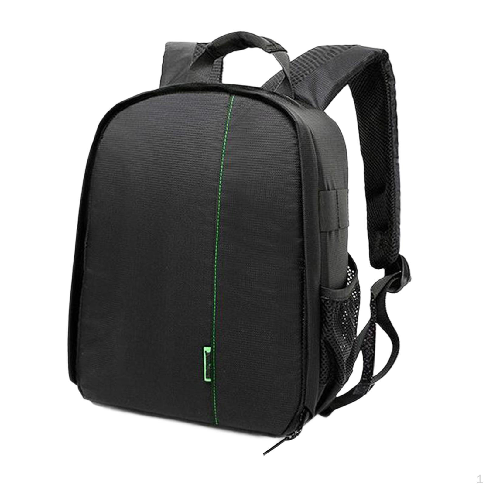 

Рюкзак для цифровой зеркальной камеры 9,8x6x13,3 дюйма для коротких поездок, многоцелевой Black Green