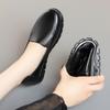 All Match Breathable Comfortable Shallow Mouth Genuine Leather Shoes Fall Black Loafers Women Flats Shoes