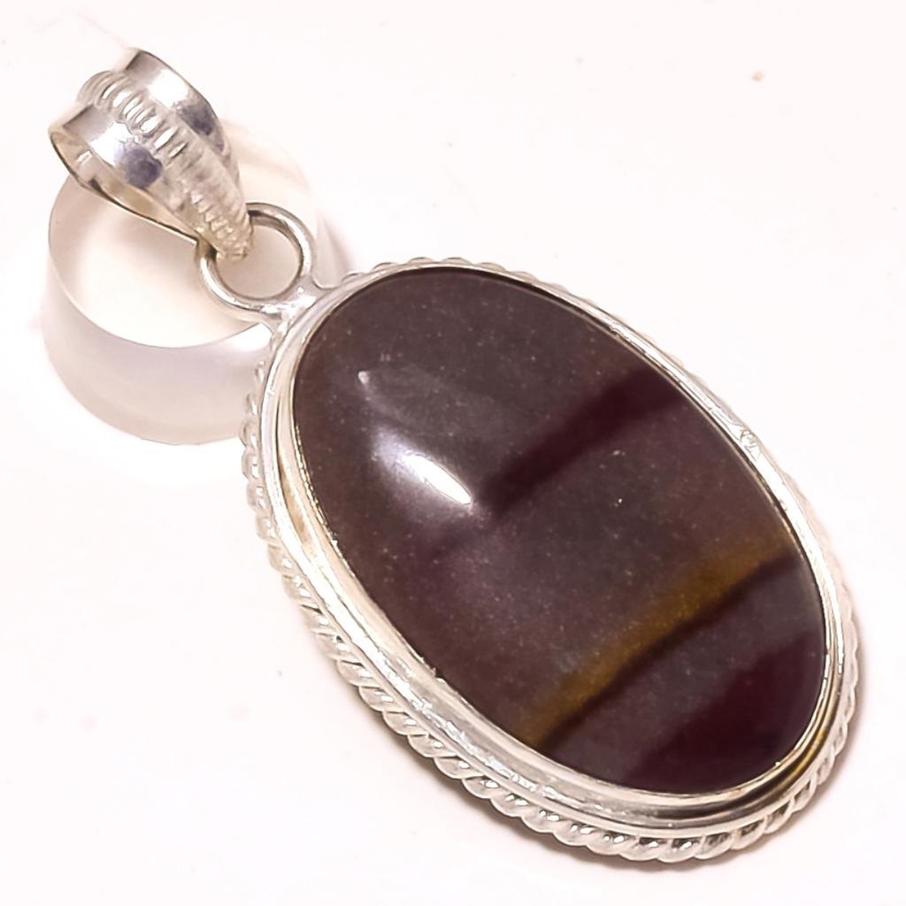 Jasp Lemn de Arahide Piatră Prețioasă Handmade Cadou de Crăciun Bijuterii Pandantiv 1.9" Q8j97