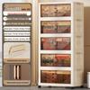 Foldable Multi-Layer Storage Cabinet for Clothing, Snacks, Books, and Toys
