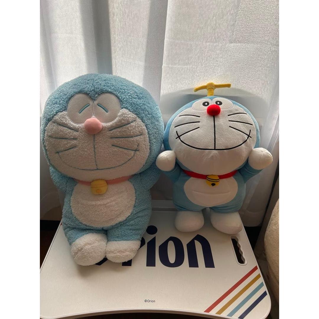 Set of 2 large Doraemon stuffed animals