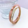 3Pcs/set Vintage Simple Round Bracelets Bohemian Retro Hand Ring Acrylic Smudging Bangles  Gift