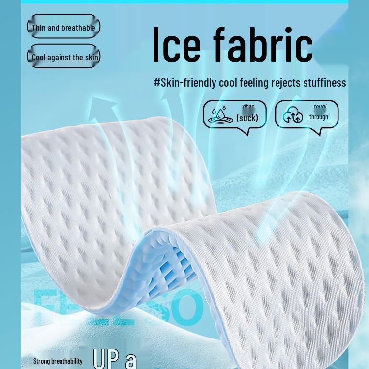 Summer Breathable Antibacterial Cool Sports Insoles - Sweat-Absorbing, Odor-Resistant, Shock-Absorbent for Men & Women