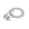 2M Connection Cable with Angled Plug 3x0.75mm2 White Power Cable