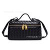 Woven Crossbody Bag Women Small PU Shoulder Daily Use Minimalist Style