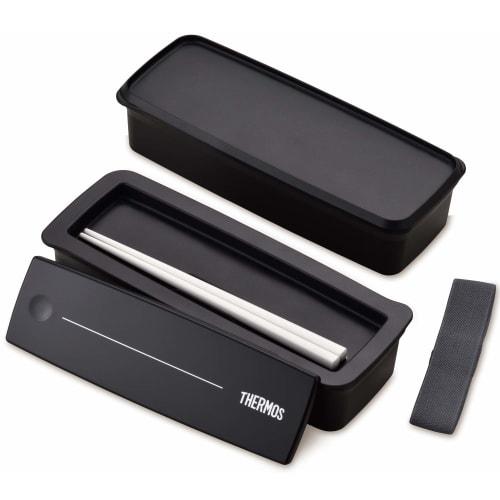 Thermos Bento Box 2 Tier Fresh Lunch Box 980ml Black DJS-980W BK