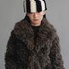 AWESOME NEEDS HANDICRAFT KNIT BOLD HAT_BLACK
