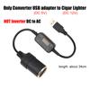 Auto Interior Accessories Plug Connector Adapter USB 5V To 12V Converter Adapter Wired Controller Charger Cable Socket