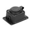 Orno Splash-proof and Impact-resistant Distributor Ip44, 1X 2P+Z Rubber Socket, Flame Retardant, Schuko