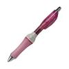 Pentel Ergo-Nomic 0.5mm Gel Pen (Clear Pink) Ergonomic 4-Point Support