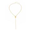 IngeSight.Z Minimalism Sexy Metal Long Chain Geometric Pendant Necklace for Women Trend Vintage Adjustable Sweater Chain Jewelry