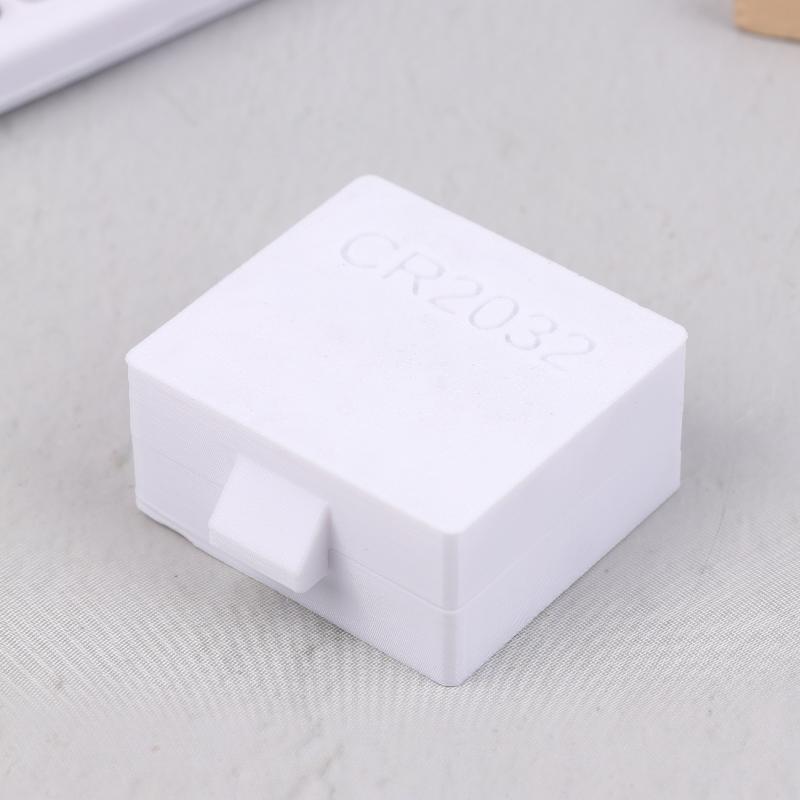 20-ячейковый футляр для хранения батареек-таблеток CR2032 маленький органайзер для батареек портативный держатель для защиты батареек белый 1370₽