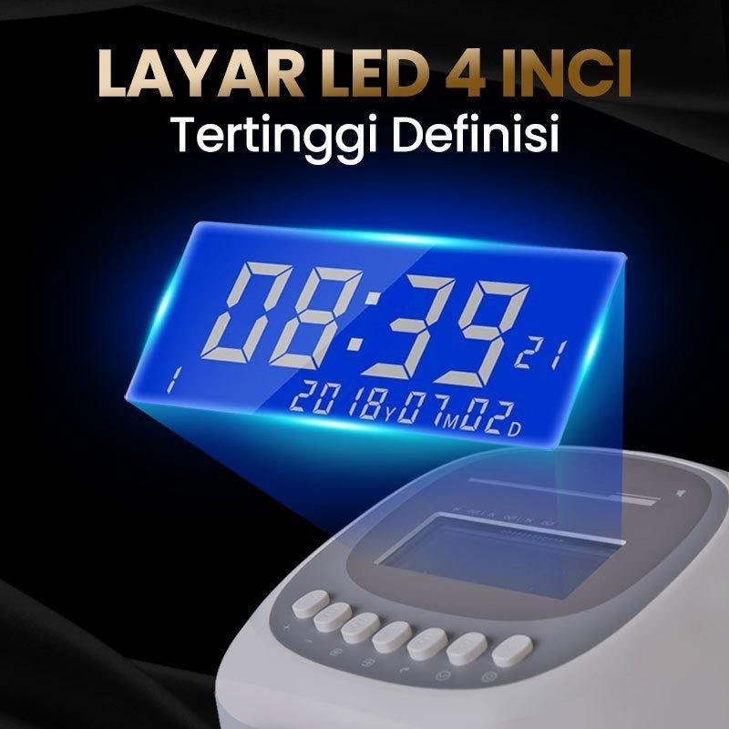Punch Card Machine Color Attendance Machine Office Punch Card Machine Time Recorder DK Printer Auto-Align Time Card Machine