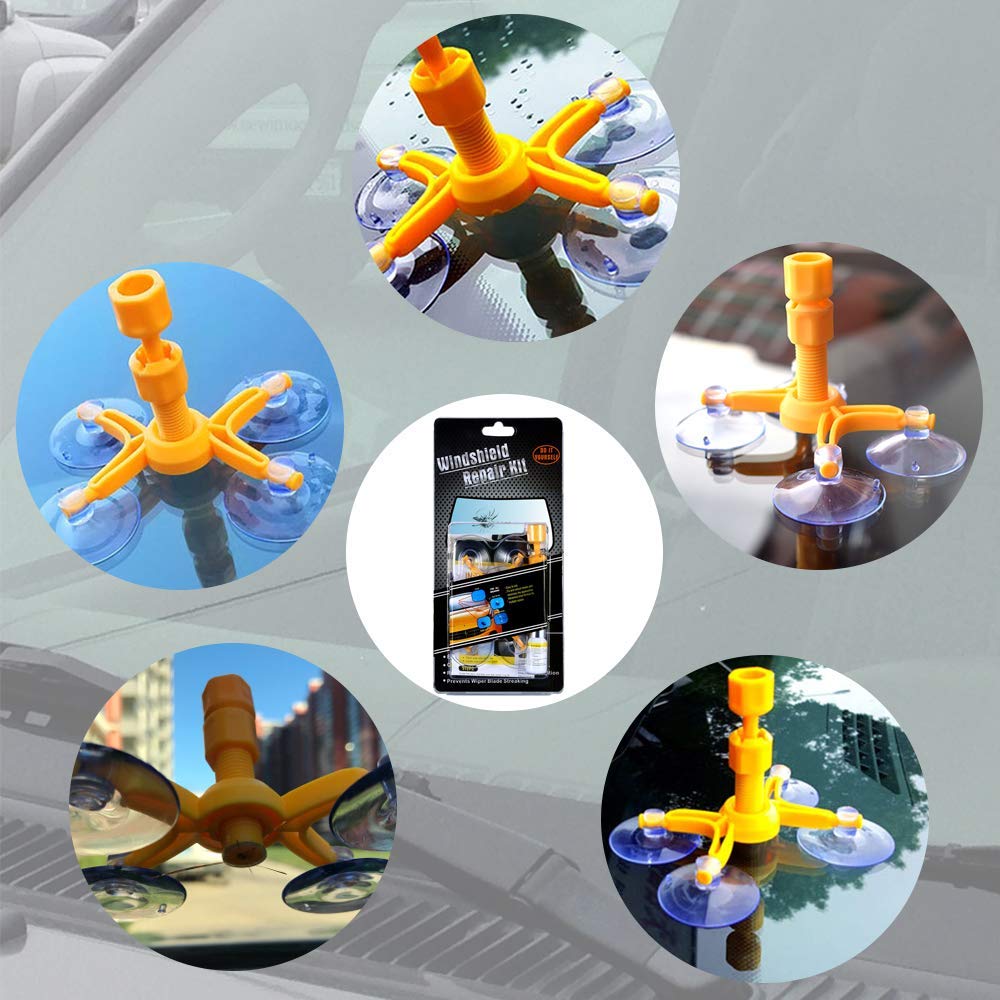 Gliston Windshield Crack Repair Repair Kit Set for Fixing Stepping Stone Scratches Hole Filling Repair Repair