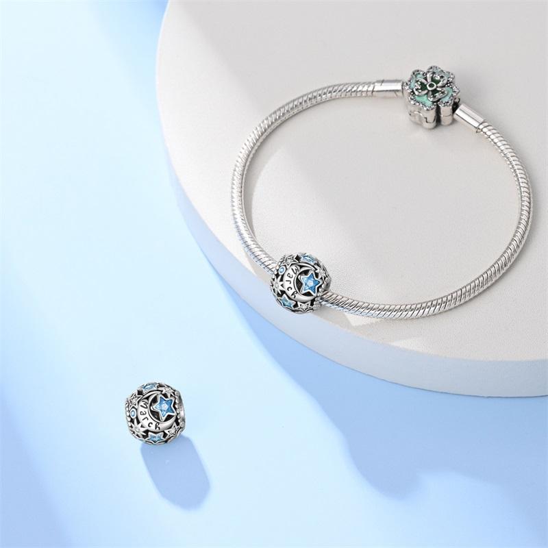 S925 Silver Birthday Month Lucky Charms Beads From January To December Fit Pan Original Bracelets DIY Gifts Jewelry