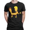 90s Grunge Cartoon Fusion Character Graphic 100% Cotton T-Shirt Beavis and Butt-Head Tops Tees