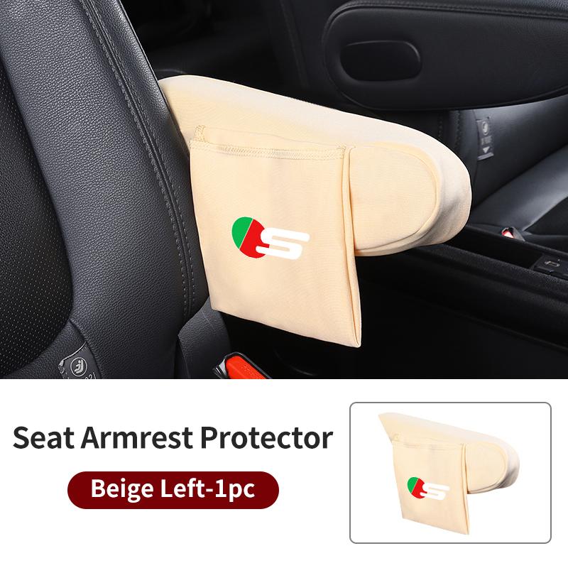 

Car Seat Armrest Protector Cover Elbow Support Storage Pad Accessories For Jaguar XF XJ XFR XKR X-Type F-Pace I-Pace S-Type F