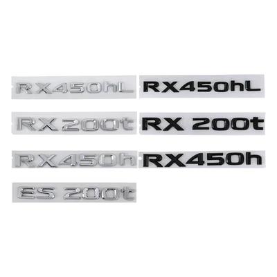 ABS Car Stickers for RX450hL RX200t RX450h ES200t Letter Logo Fender Side Body Rear Trunk Emblem Badge Decals Accessories