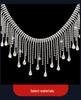 Tassel Water Drop Rhinestone Chain for DIY Wedding and Evening Gowns
