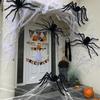 With LED Light Halloween Simulation Spider Plush Simulation Spider  Haunted House Decoration